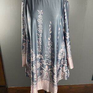 R&B Collections Women’s Shirt Top Mock Neck Long S